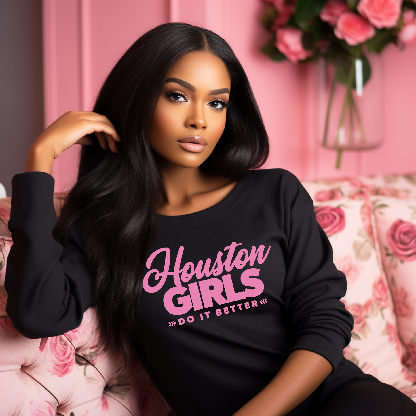 Houston Girls Do it Better Crewneck